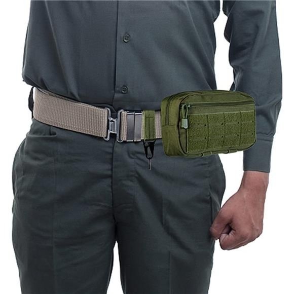 Molle Admin Pouch, EDC Utility Tool Pouch with 1*Tactical Gear Clip and 1*Patch - Picture 5 of 7